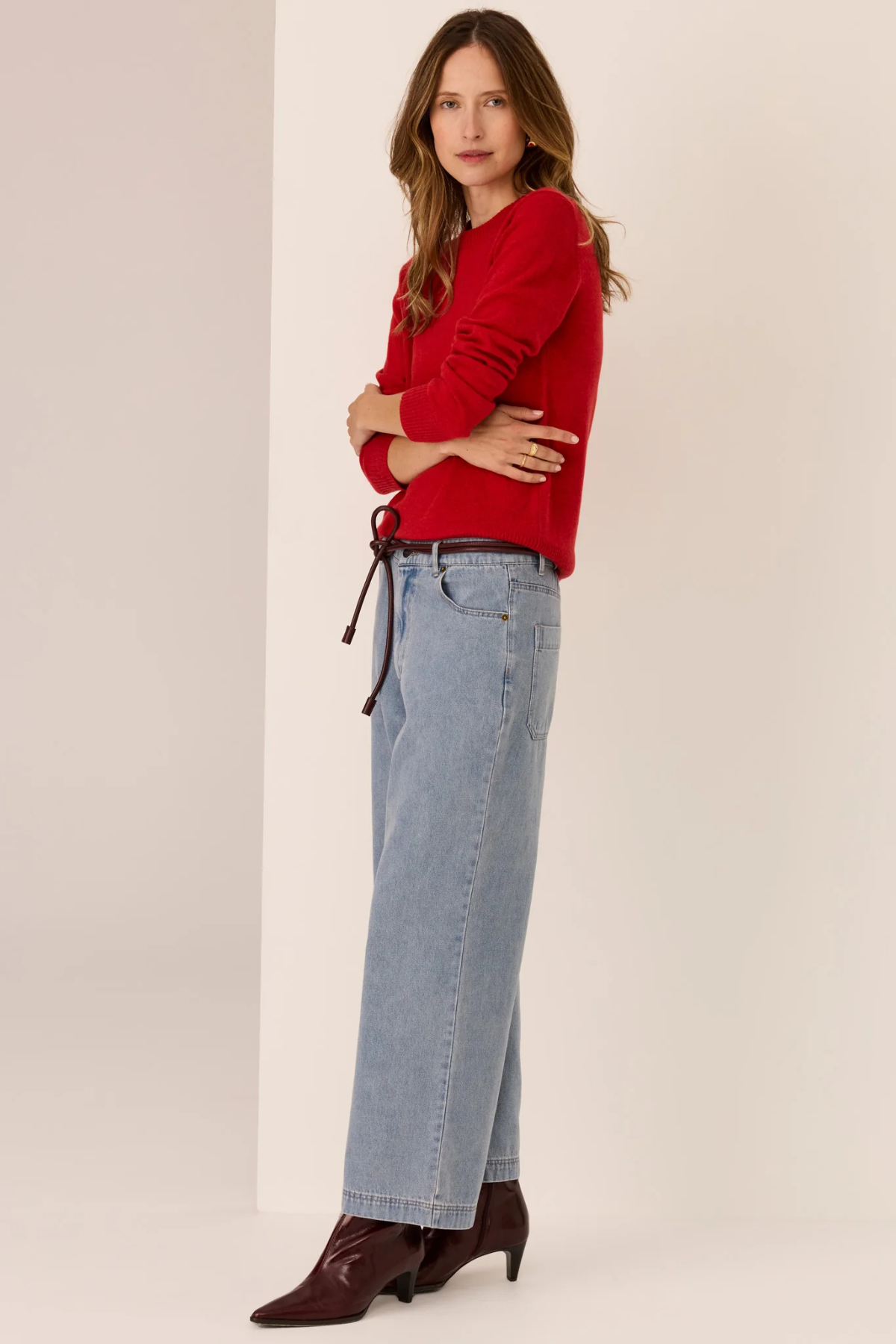 ORSON CREW KNIT RED