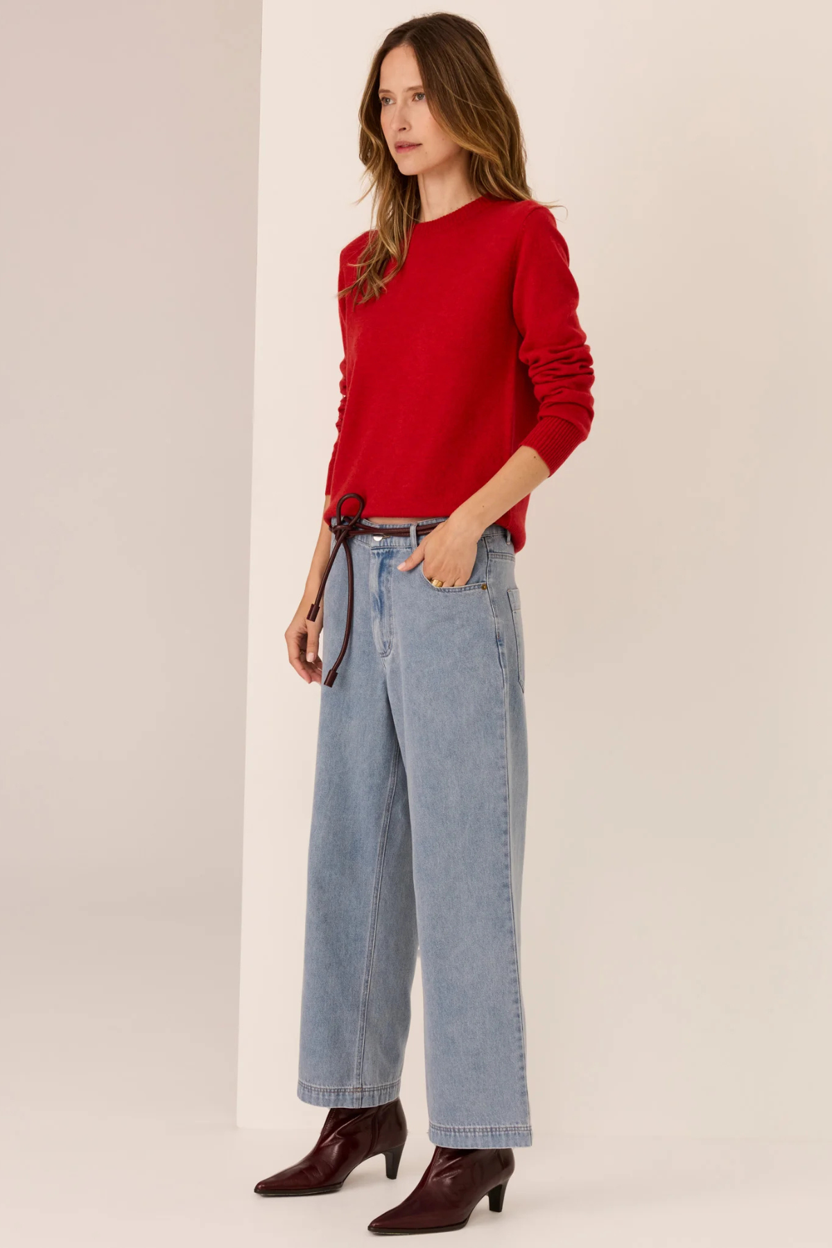 ORSON CREW KNIT RED