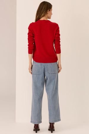 ORSON CREW KNIT RED