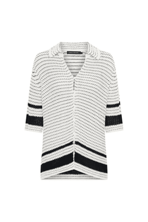 REEF KNIT BOYFRIEND SHIRT CREAM/BLACK