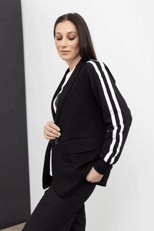 REFLECTIVE REVEL BLAZER BLACK