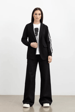 REFLECTIVE REVEL BLAZER BLACK