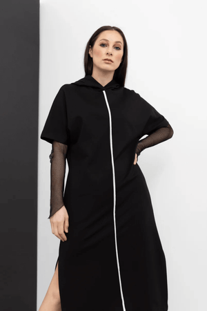 REFLECTIVE REVEL DRESS BLACK