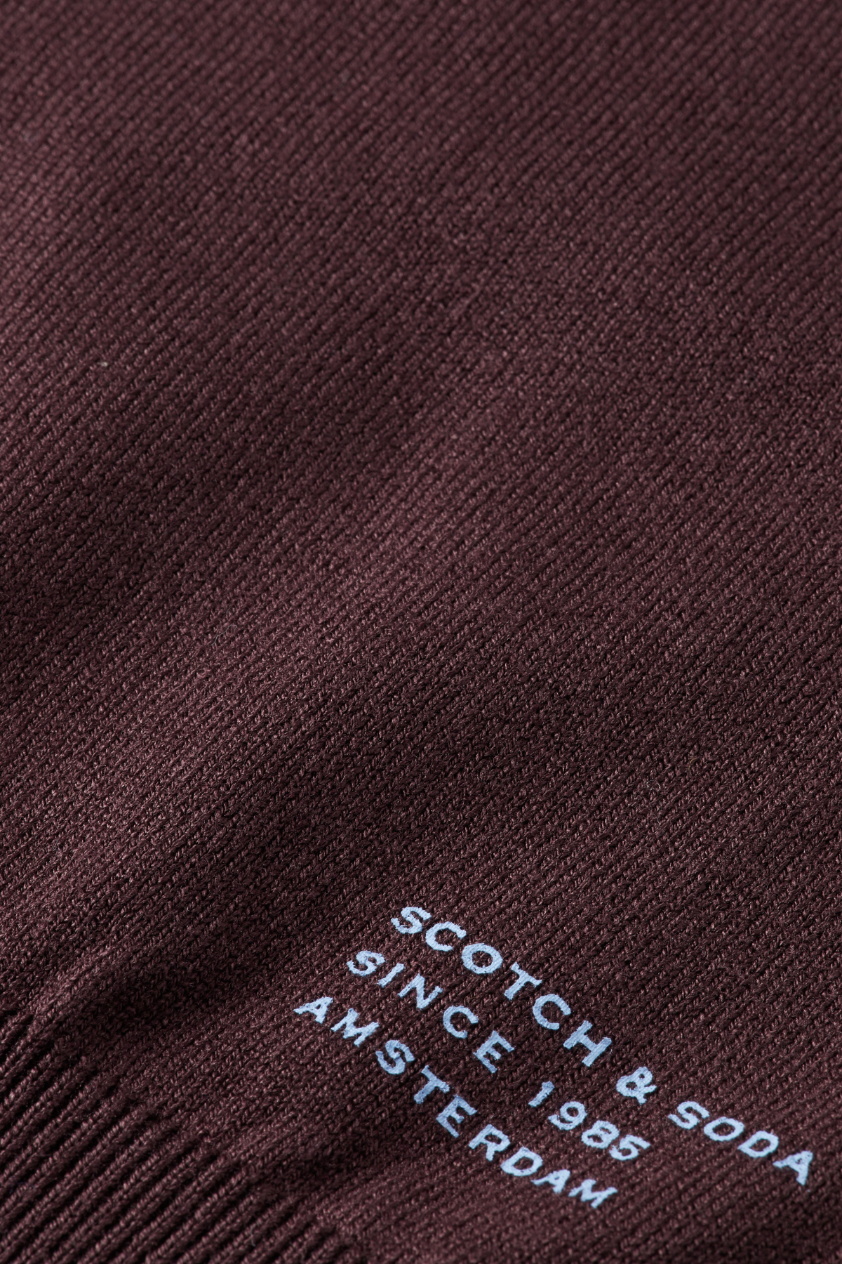 RELAXED FIT ROLL NECK PULLOVER CHOCOLATE PLUM