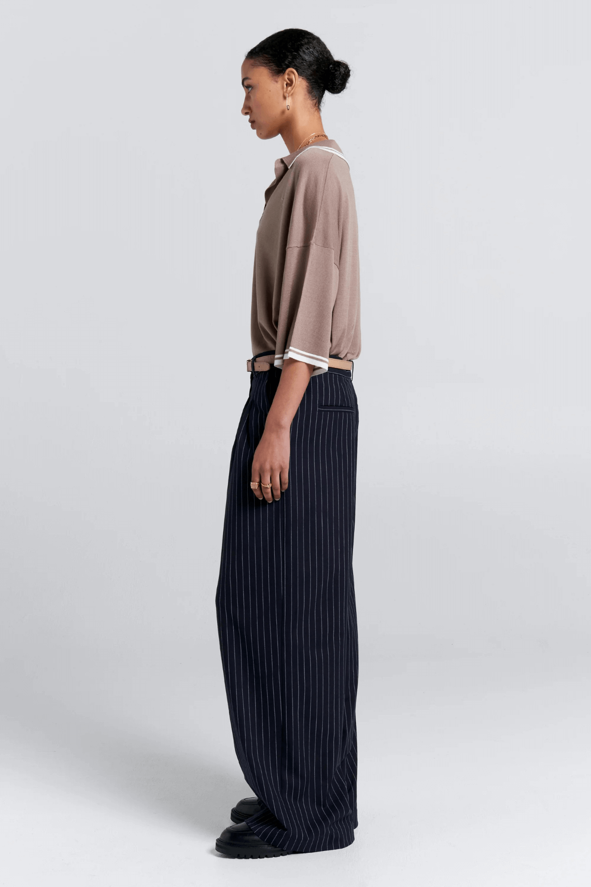 RELAX KNIT POLO TAUPE