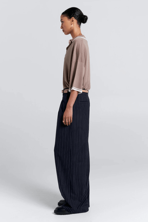 RELAX KNIT POLO TAUPE
