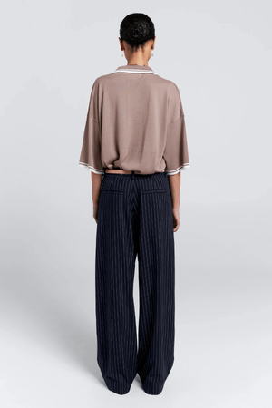 RELAX KNIT POLO TAUPE