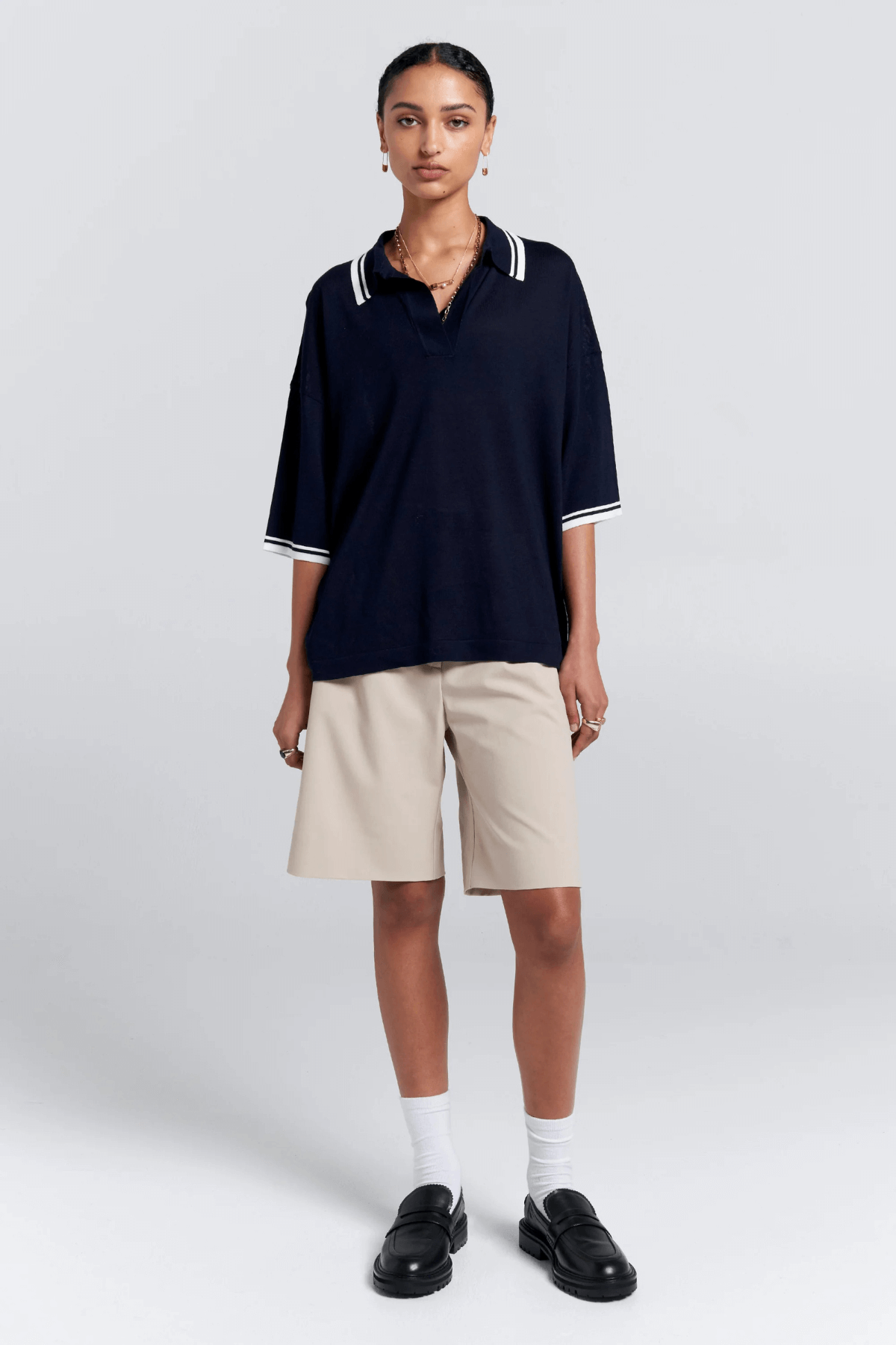 RELAX KNIT POLO NAVY