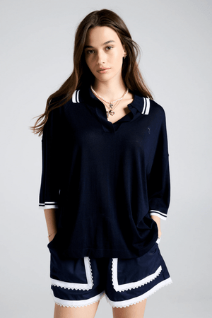 RELAX KNIT POLO NAVY