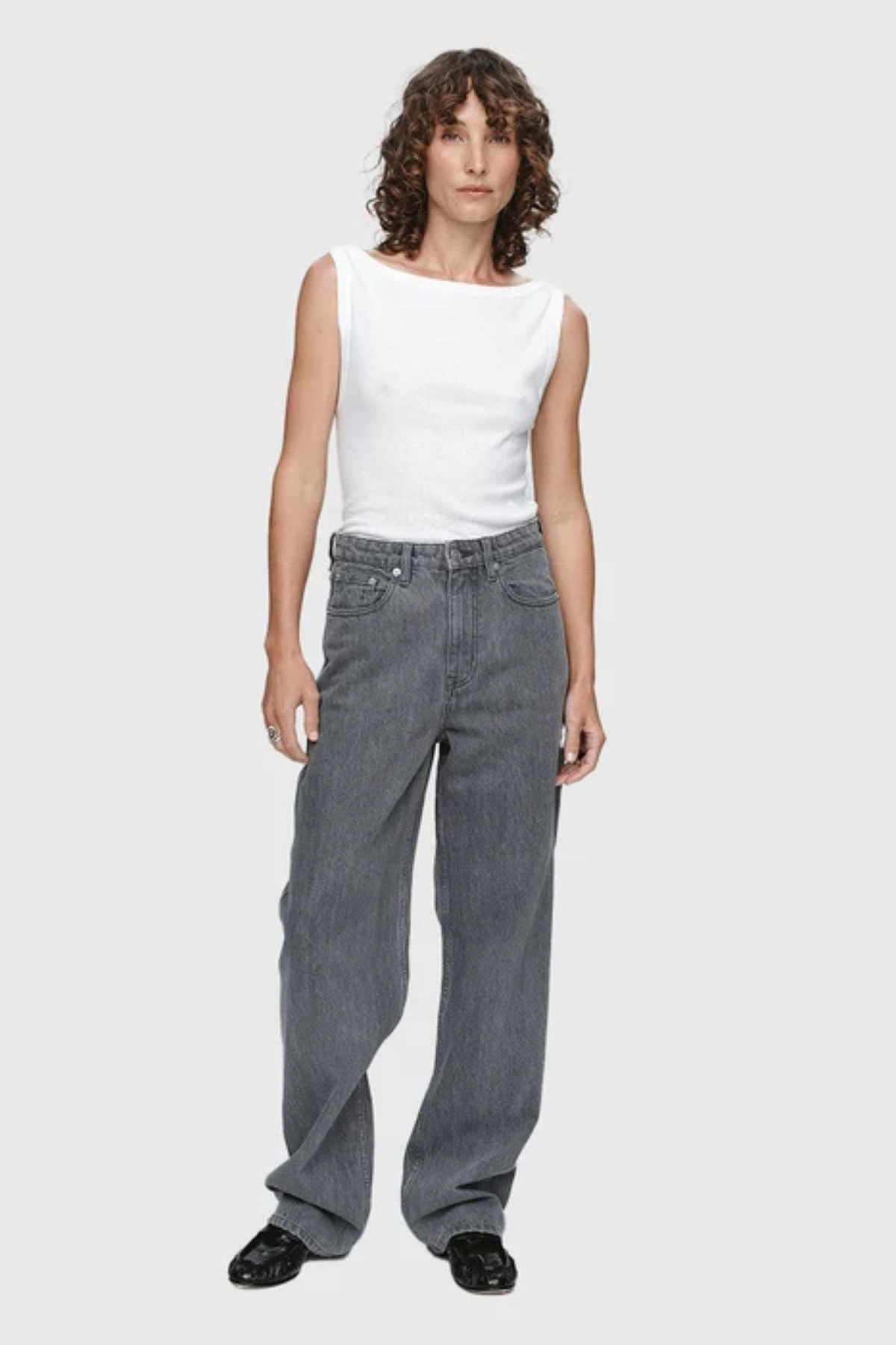 RELAXED CURVE JEANS STONE