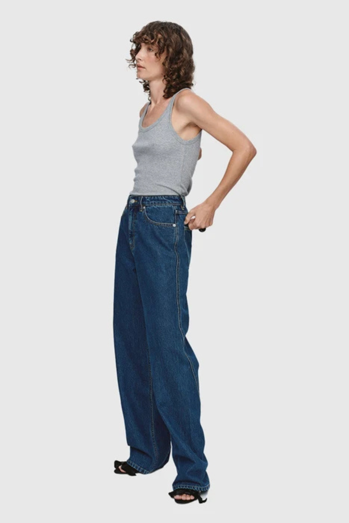 RELAXED CURVE JEANS WASHED INIDGO