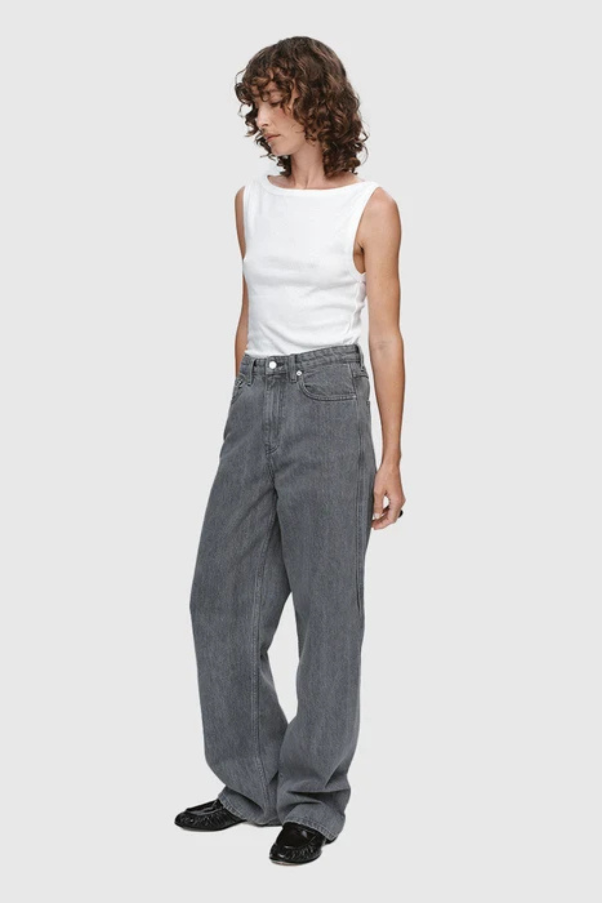RELAXED CURVE JEANS STONE