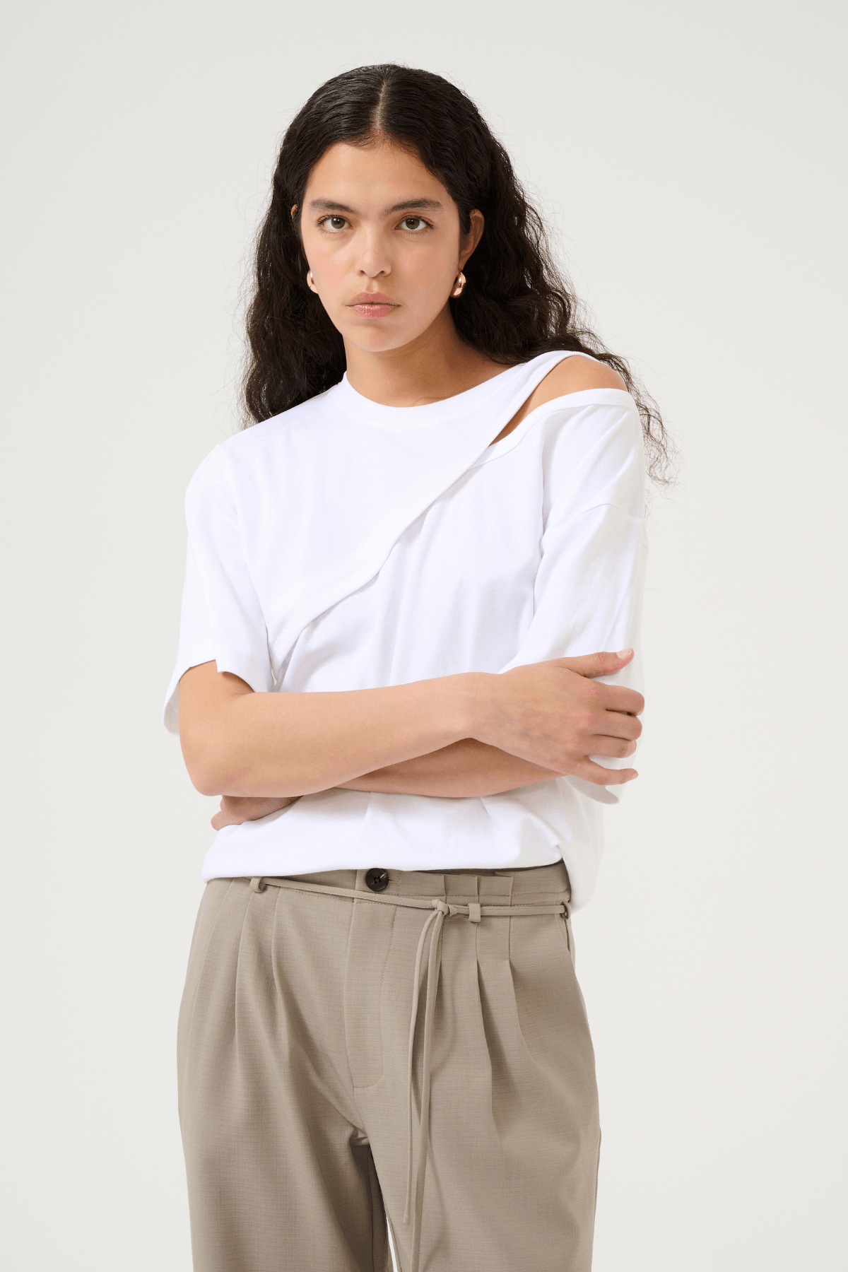 RENEE HOLE TEE BRIGHT WHITE