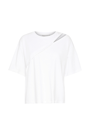 RENEE HOLE TEE BRIGHT WHITE