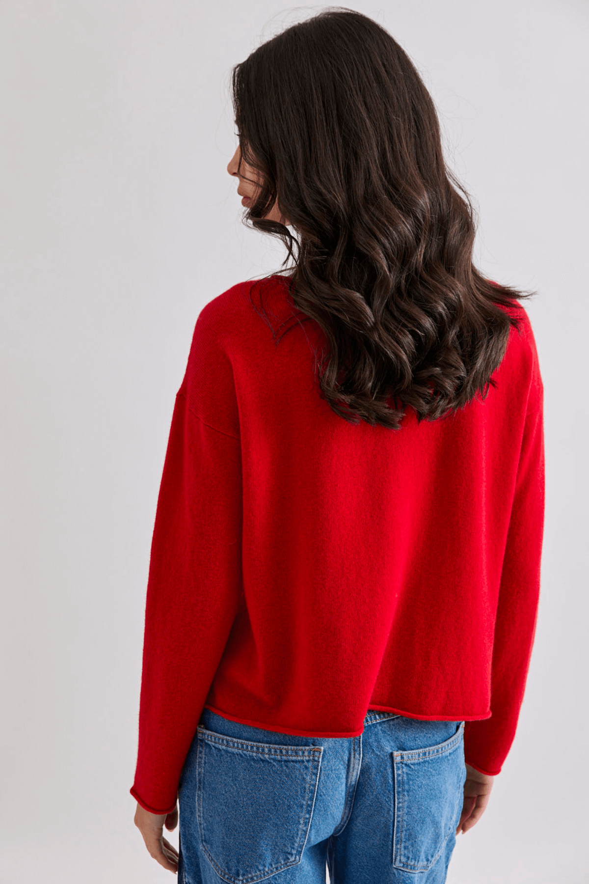 REVERSIBLE BUTTON CARDI POPPY