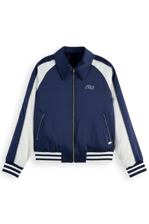REVERSIBLE SOUVENIR JACKET NAVY/SOFT ICE
