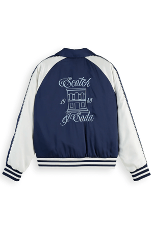 REVERSIBLE SOUVENIR JACKET NAVY/SOFT ICE
