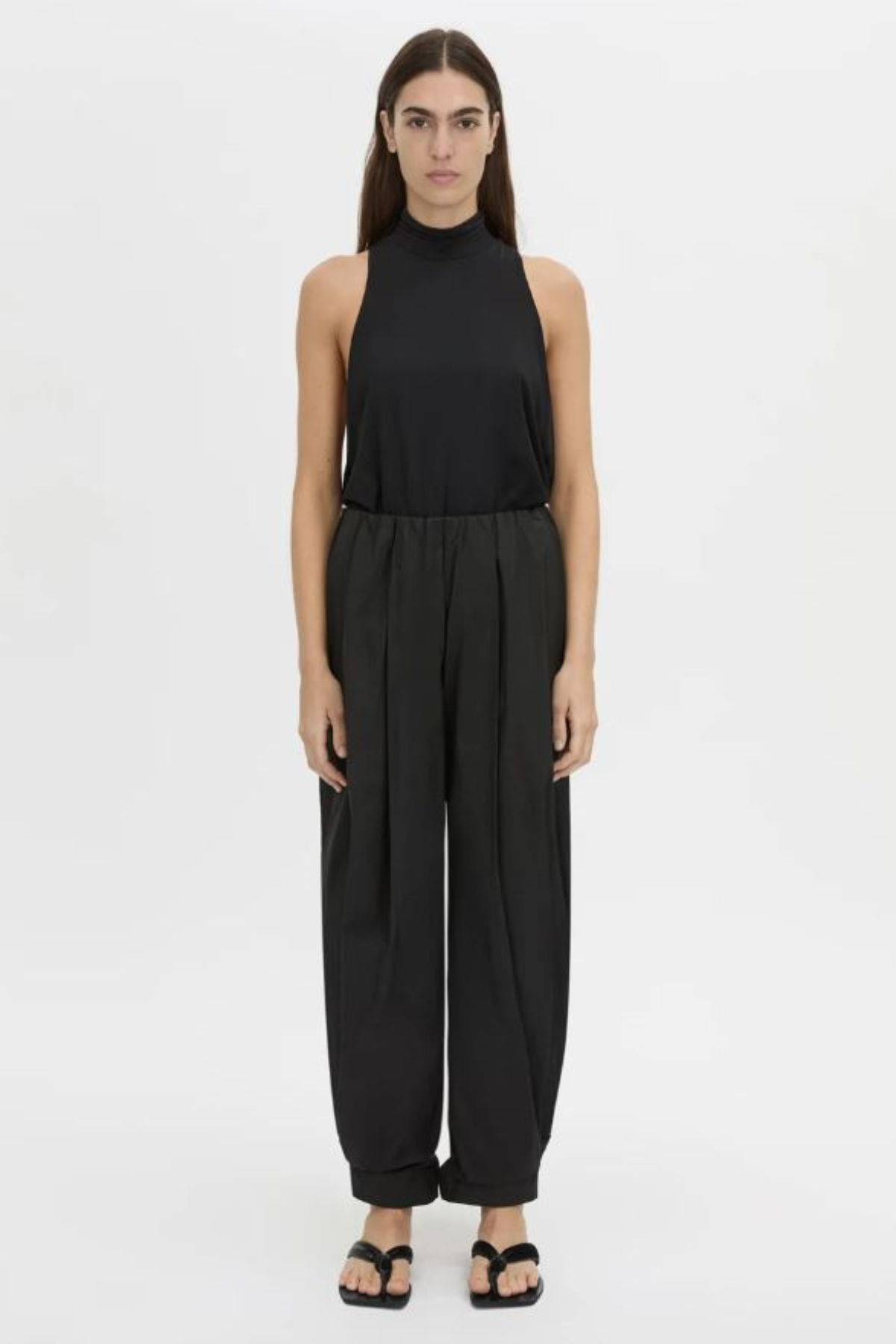 RHIA BALLOON LEG PANT BLACK