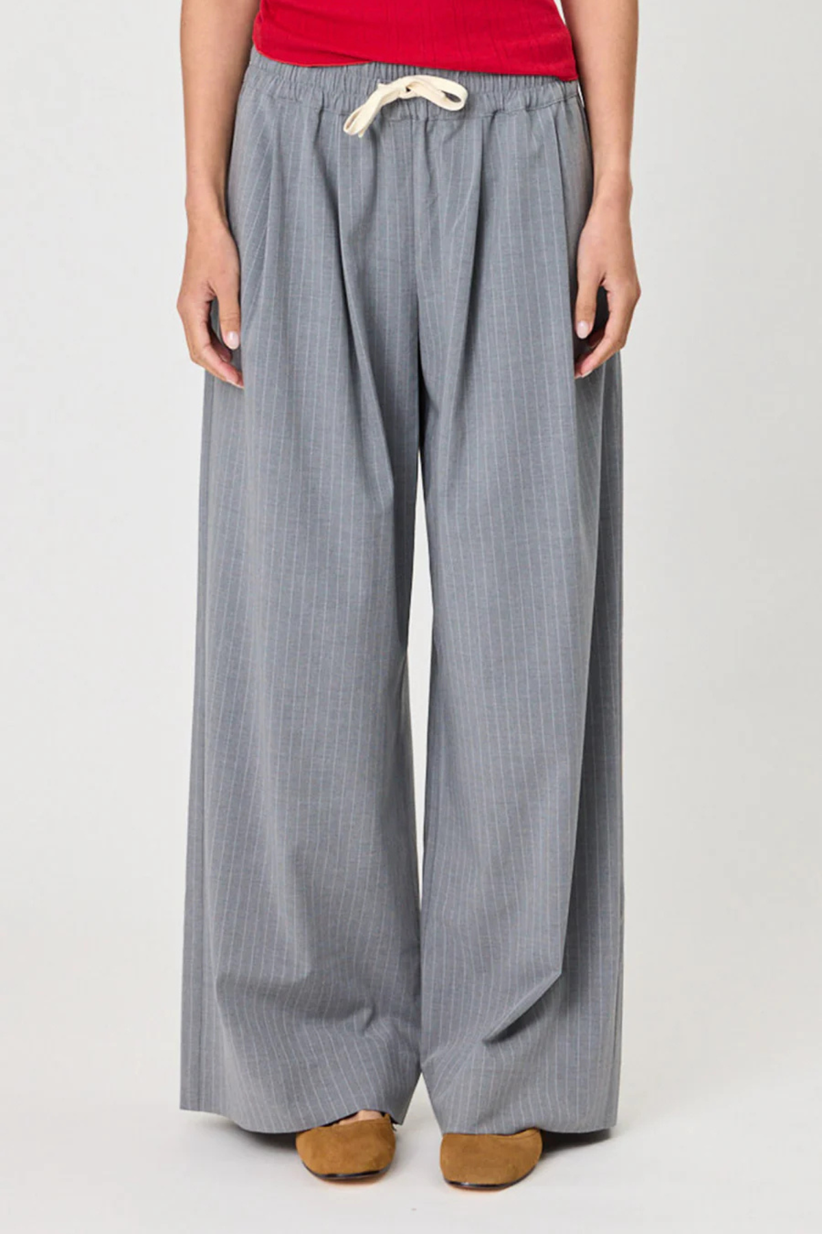 RHODES PANTS GREY STRIPE