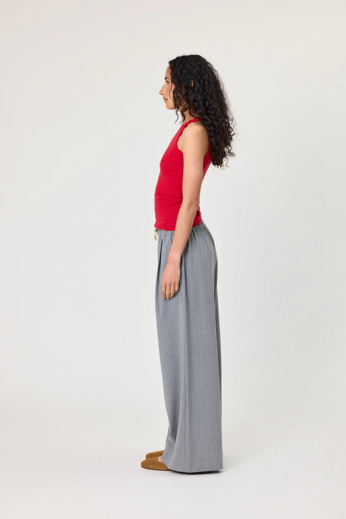 RHODES PANTS GREY STRIPE