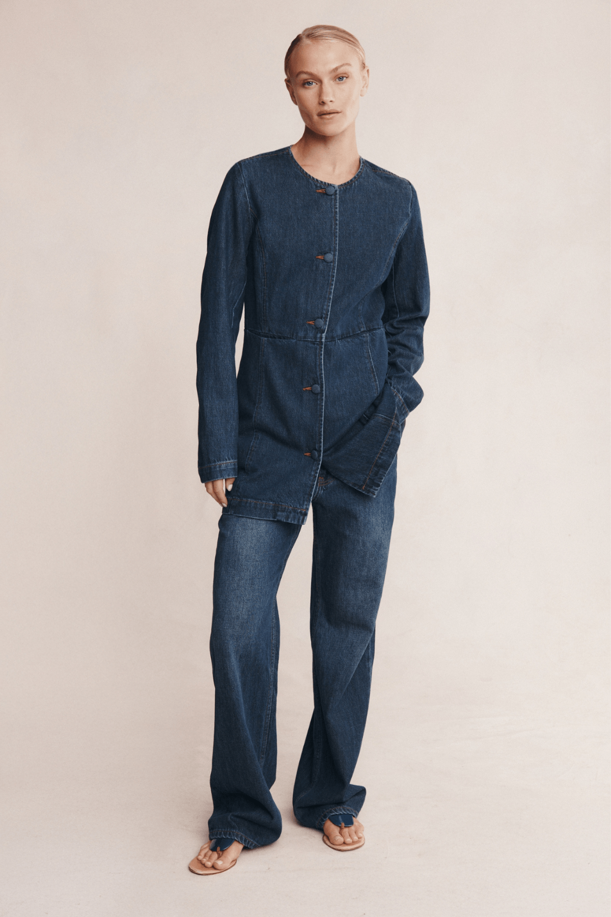 RIANA JACKET DARK WASH