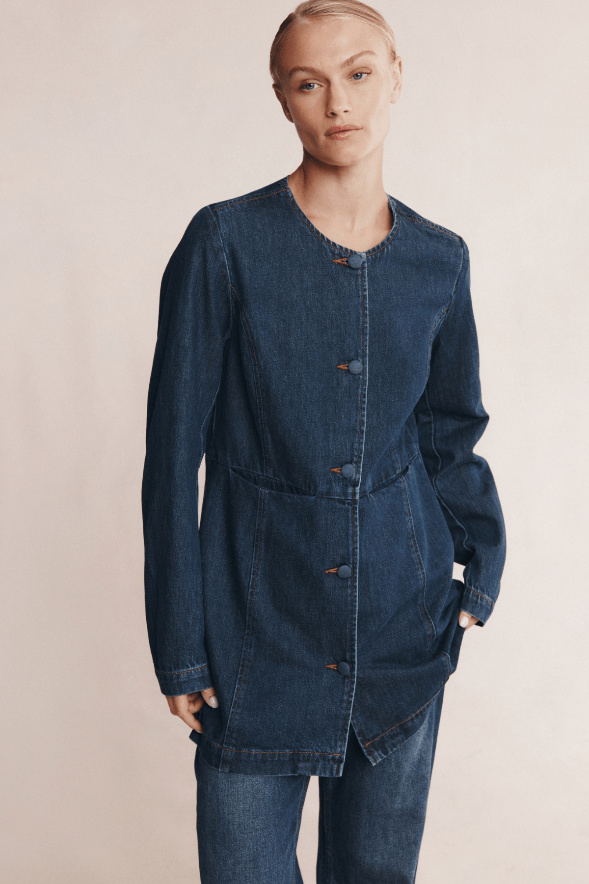 RIANA JACKET DARK WASH