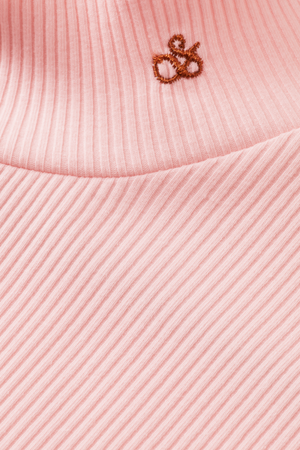 MOCK NECK RIB T-SHIRT BARELY THERE