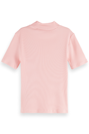 MOCK NECK RIB T-SHIRT BARELY THERE
