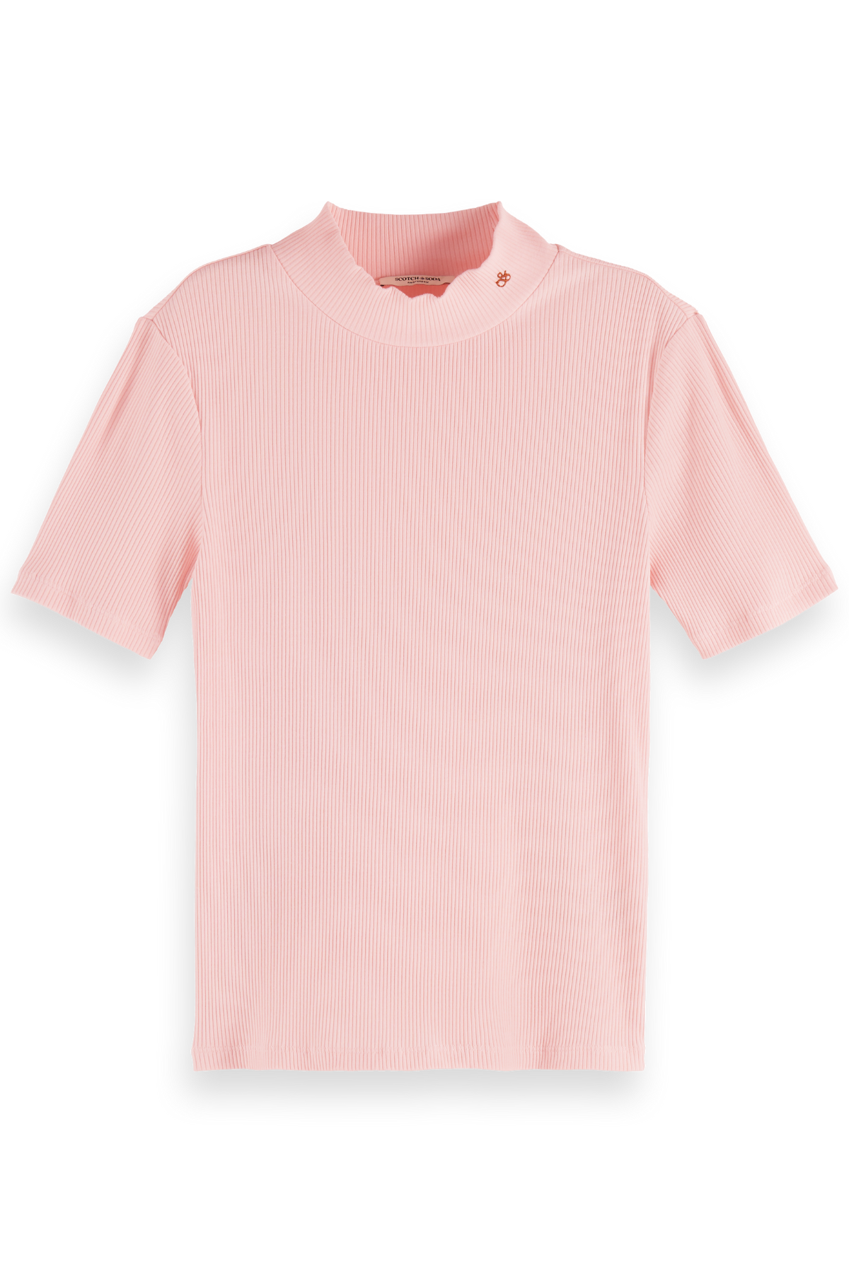 MOCK NECK RIB T-SHIRT BARELY THERE