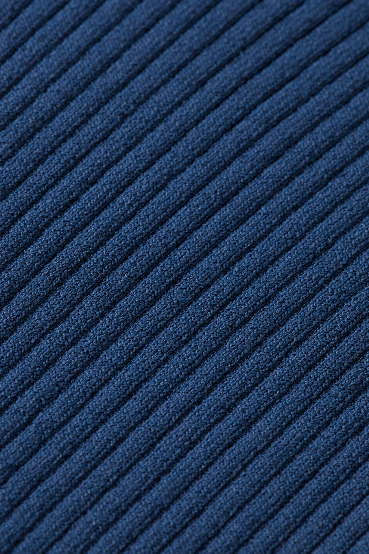 RIB POLO NECK PULLOVER ATLANTIC BLUE