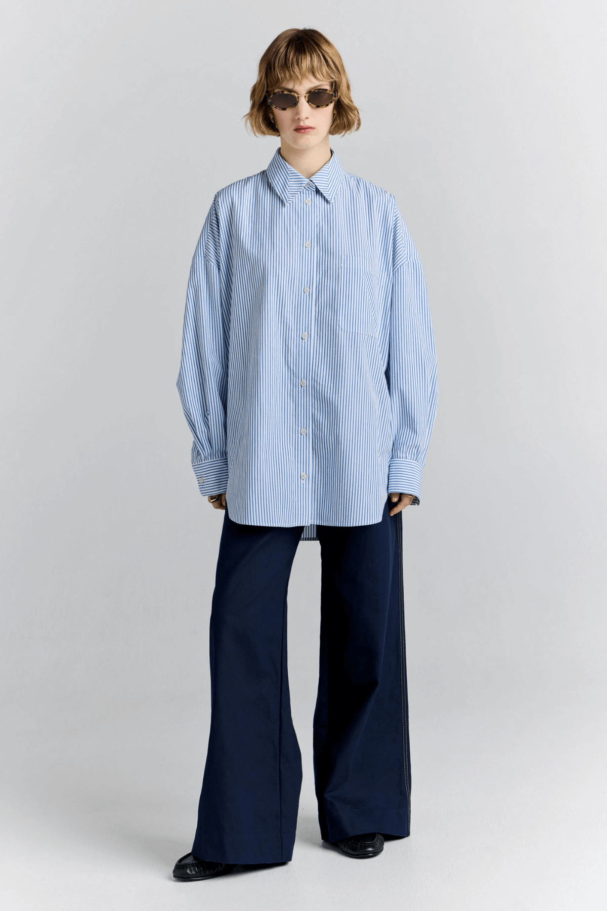 RIDER SHIRT BLUE/WHITE