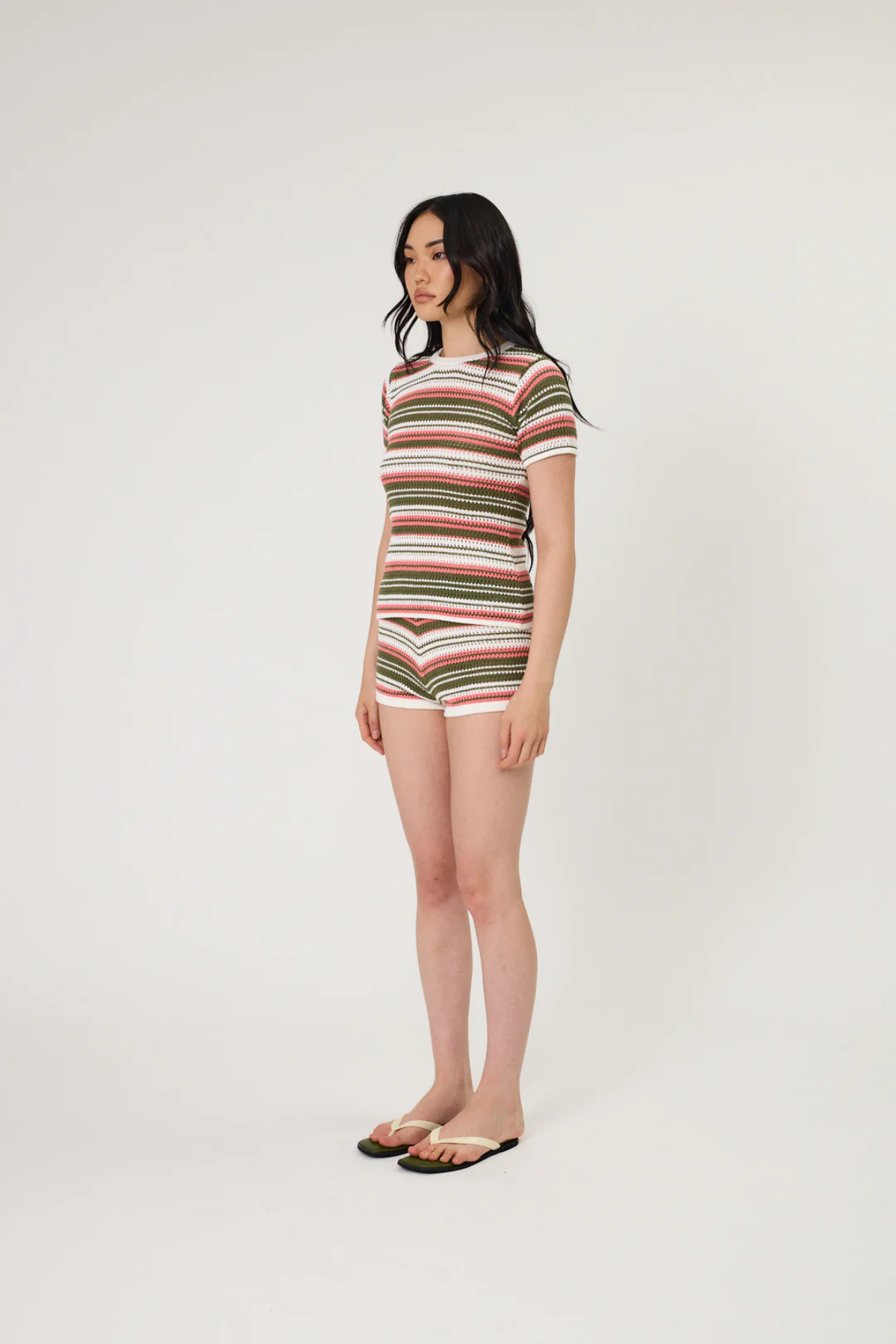 RIO TEE SEAWEED STRIPE