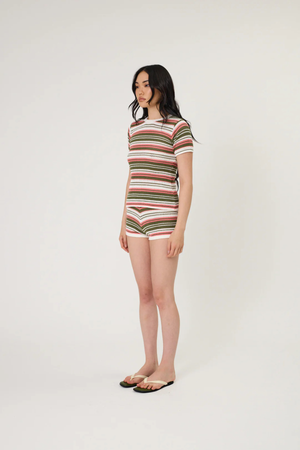 RIO TEE SEAWEED STRIPE