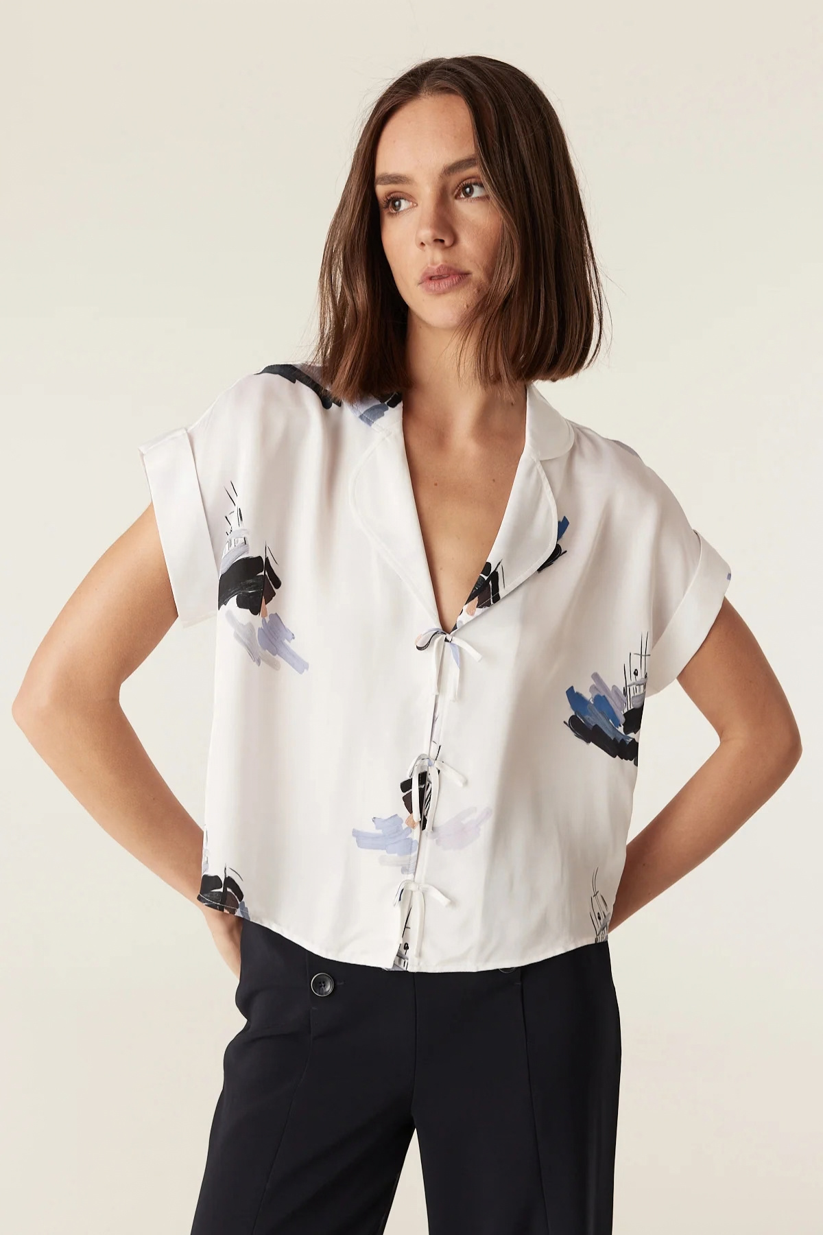 RIVIERA BLOUSE SAIL PRINT