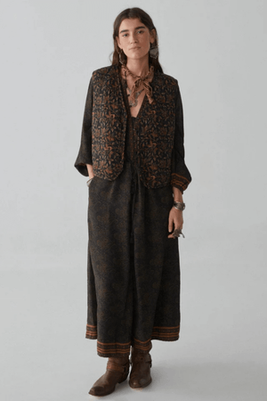 ROBERTA DRESS CACHEMIRA MOUTARDE