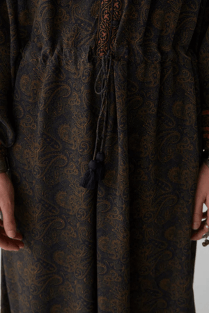 ROBERTA DRESS CACHEMIRA MOUTARDE