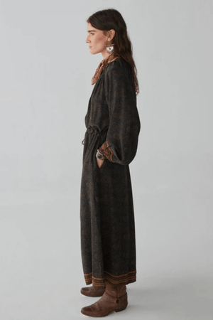 ROBERTA DRESS CACHEMIRA MOUTARDE