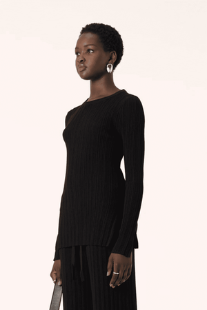 ROBERTA KNIT TOP BLACK