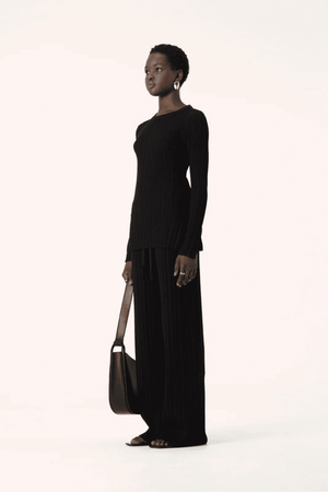 ROBERTA KNIT TOP BLACK