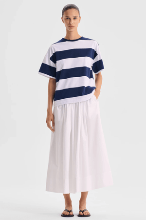 RORY STRIPE TEE NAVY