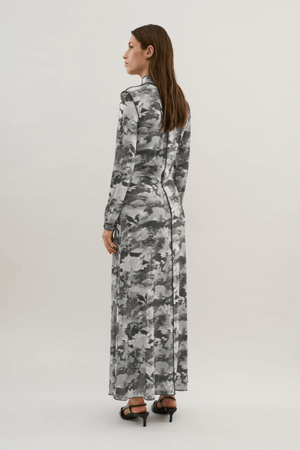 ROSALINA DRESS PRINT GREY