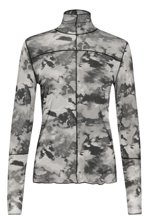 ROSALINA TOP PRINT GREY
