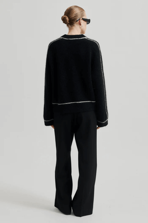 ROSEMARIE KNIT O-NECK BLACK