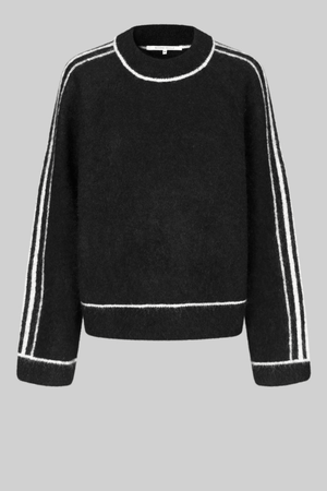 ROSEMARIE KNIT O-NECK BLACK