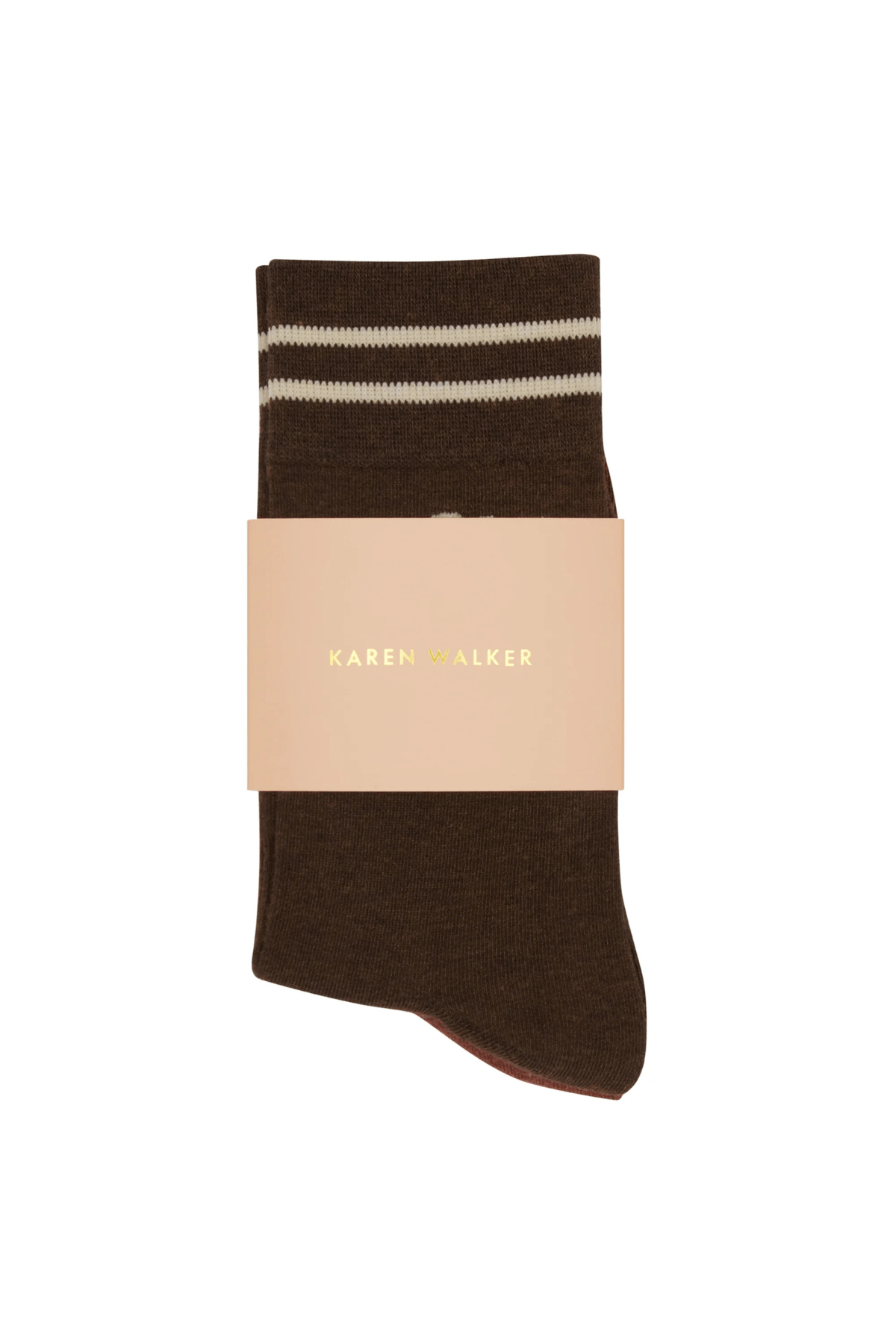 RUNAWAY GIRL SOCKS DARK BROWN/MAHOGANY/SAND