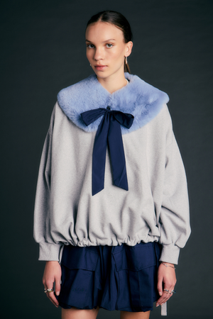 RUNAWAY COLLAR DUSTY BLUE