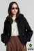 RUNAWAY COLLEGE CROPPED OVERSIZED HOODIE BLACK