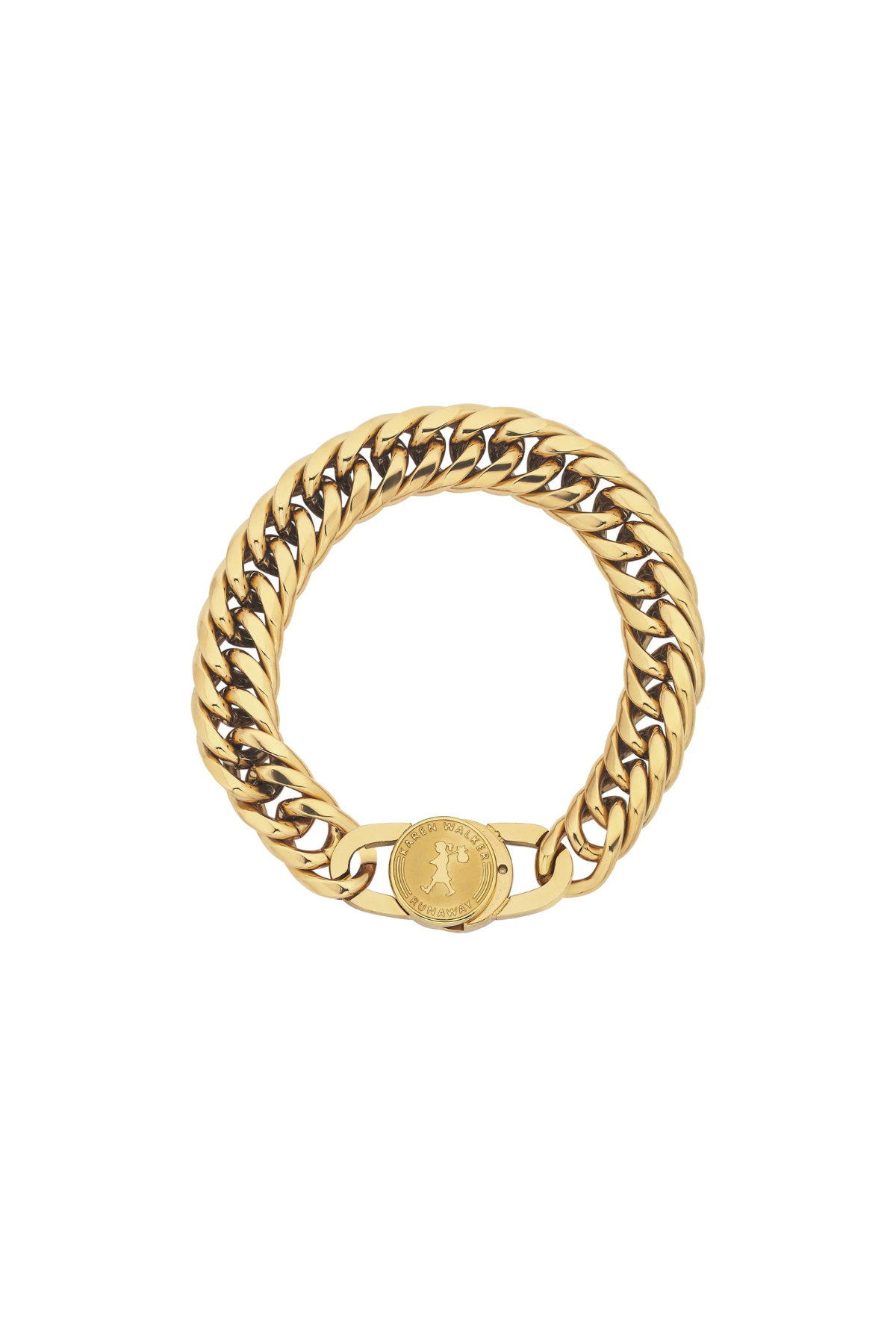 RUNAWAY CURB CHAIN BRACELET GOLD