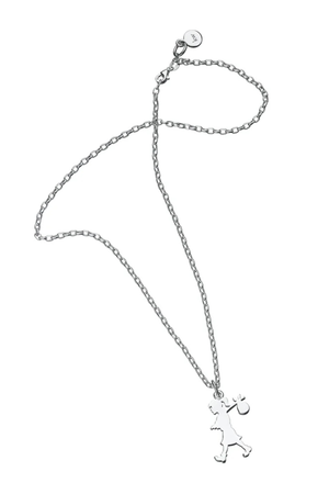 RUNAWAY GIRL NECKLACE 45CM SILVER