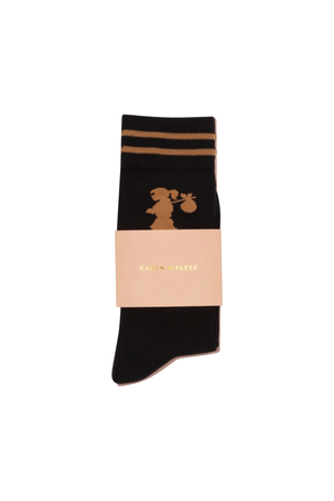RUNAWAY GIRL SOCKS 2 PACK BLACK/PINK